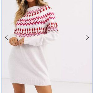 Holiday sweater dress